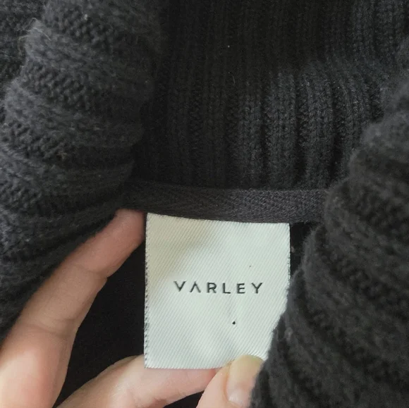 Varley Britannia Turtleneck Sweatshirt In Black Size S - Picture 6 of 9